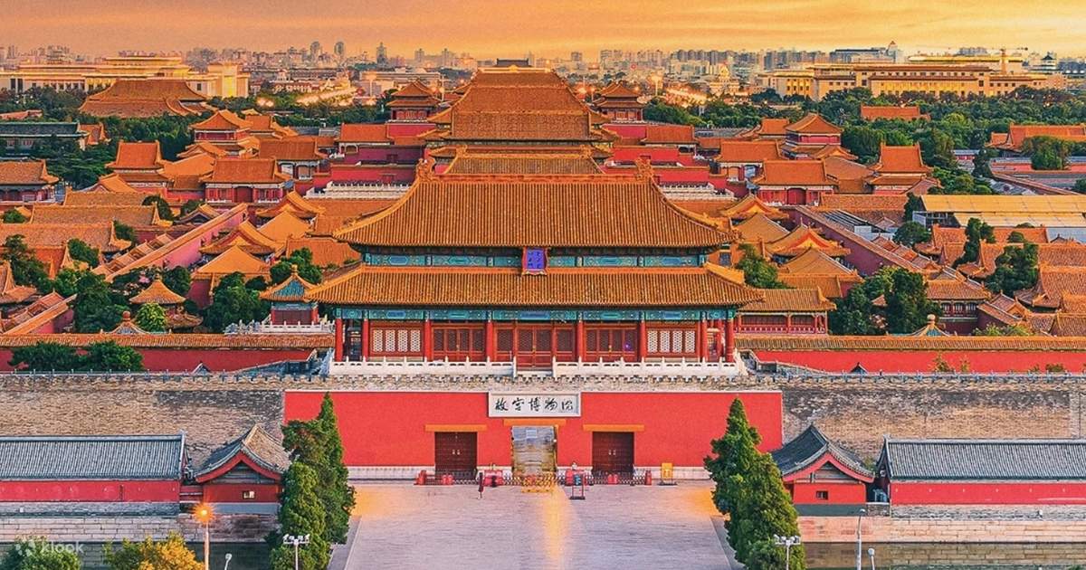 The Forbidden City in Beijing under clear sky